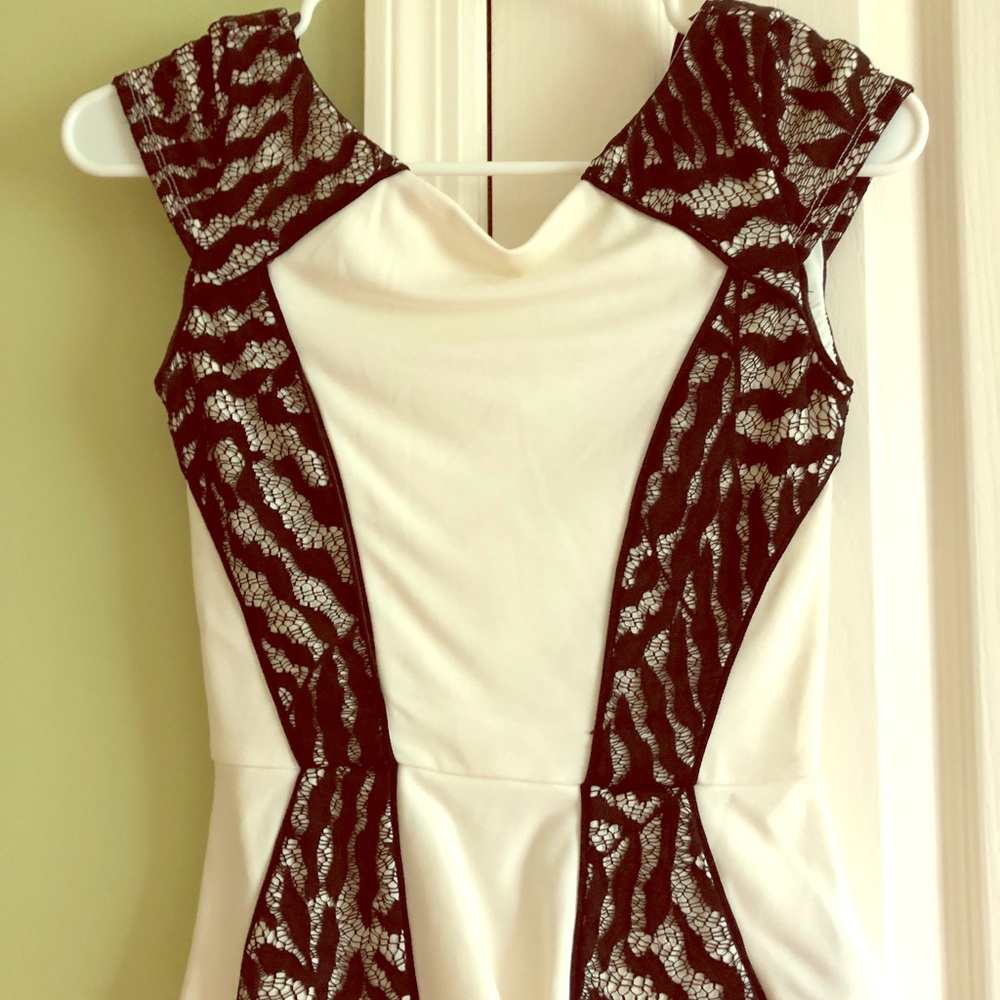 Black & White Open Back Top
